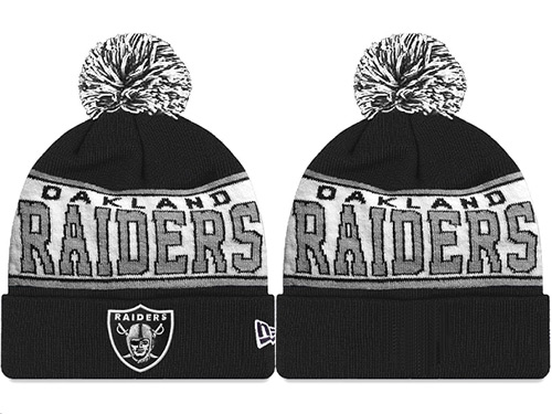 NFL Oakland Raiders Stitched Knit Beanies 001